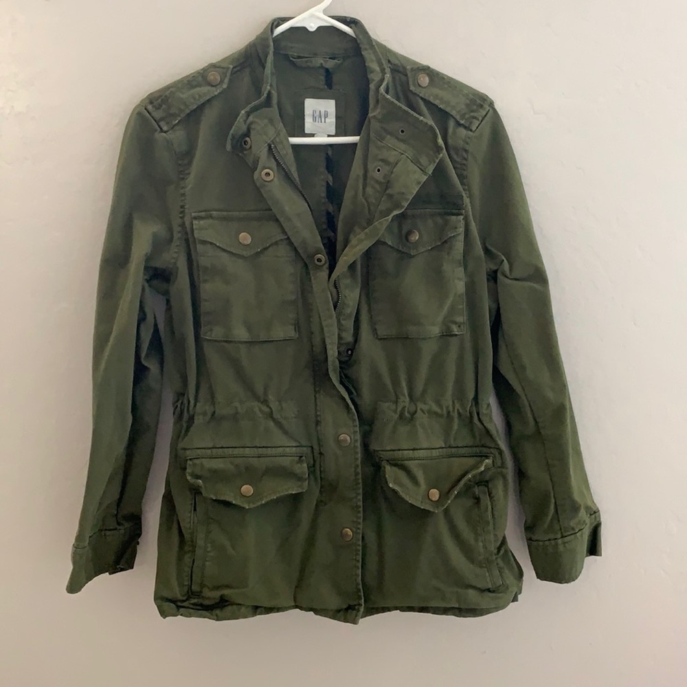 GAP olive utility jacket